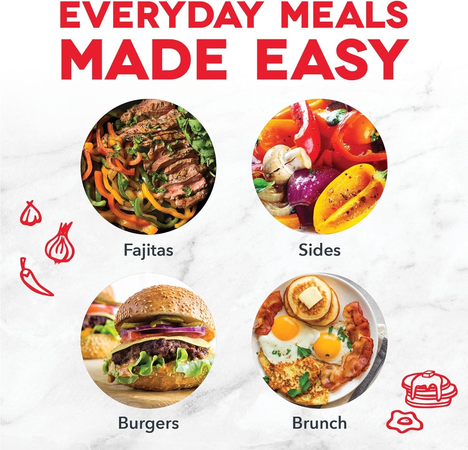 Deluxe Everyday Griddle - Electric Griddle with Removable Plate - Nonstick, Easy-Clean Surface & Anti-Slip Base - Recipe Book Included - Aqua