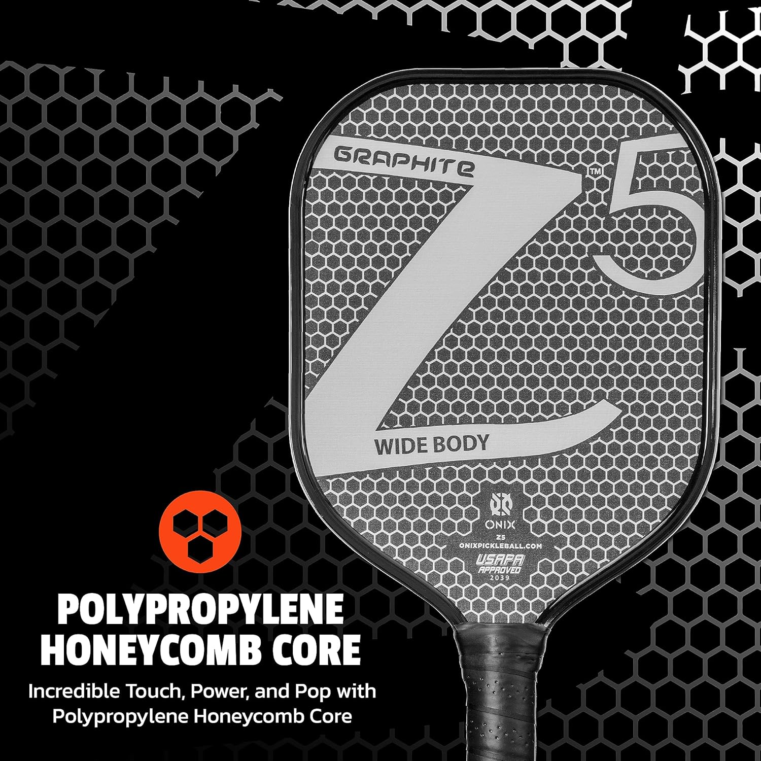 Elevate Your Game with the Graphite MOD Z5 Carbon Fiber Pickleball Paddle - Unmatched Control, Power, and Comfort!